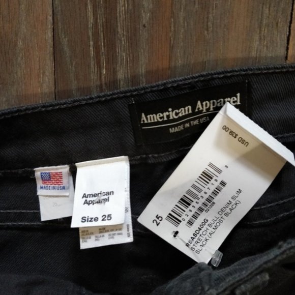 NWT American Apparel Jeans Skinny Grey Size 25 - Picture 5 of 5